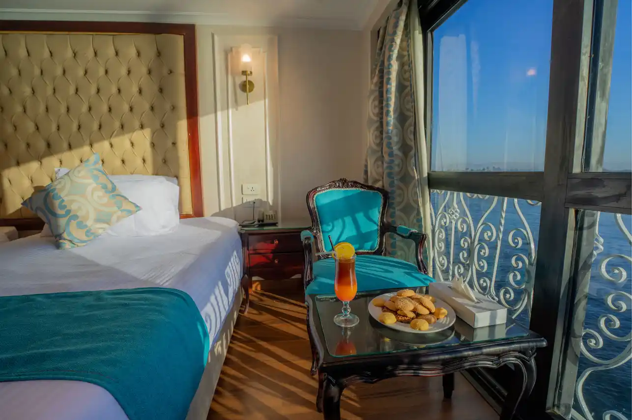 Cabin aboard the City and Sea Adonis Nile Cruise Nile cruise